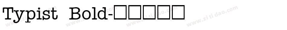 Typist Bold字体转换